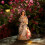Holy Mother With Child Statue with LED Light Religious-Grey 4