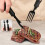 Bottle Opener Three-in-One Multi-Tool Camping Folding Comfortable Grip Hook Design Stainless Steel Folding Spoon Fork 4