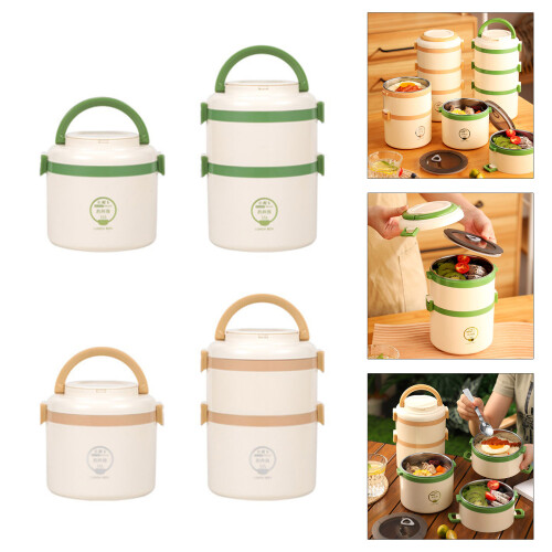 Unique 304 Nonrust Steel Lunch Box Leak-Single layer Green 2