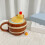 Milk Teas Cups with Handle Ceramic Coffee Mug Lovely Capybara-A 6