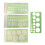 4Pcs Clear Plastic Geometric Stencils Multifunctional Circlular 1