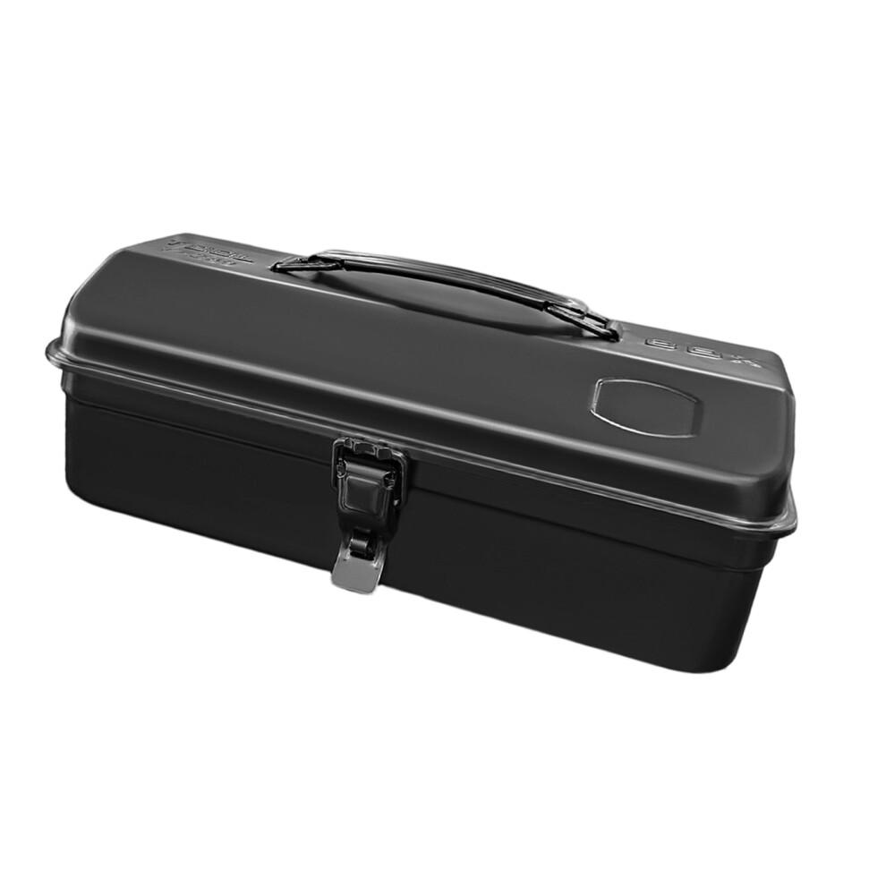 Large Capacity Iron Tool Box Organizer Case With Secure-Black 7754004095991