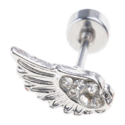 Exclusive Wing Ear Piercing for Mixed and Matching-White