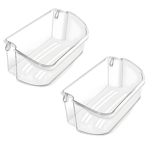 Pack of 2 Easy Installation Refrigerator Bin Replacements Quick