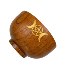 Unique Altar Bowl Decoration Wood Bowls-three phase moon1