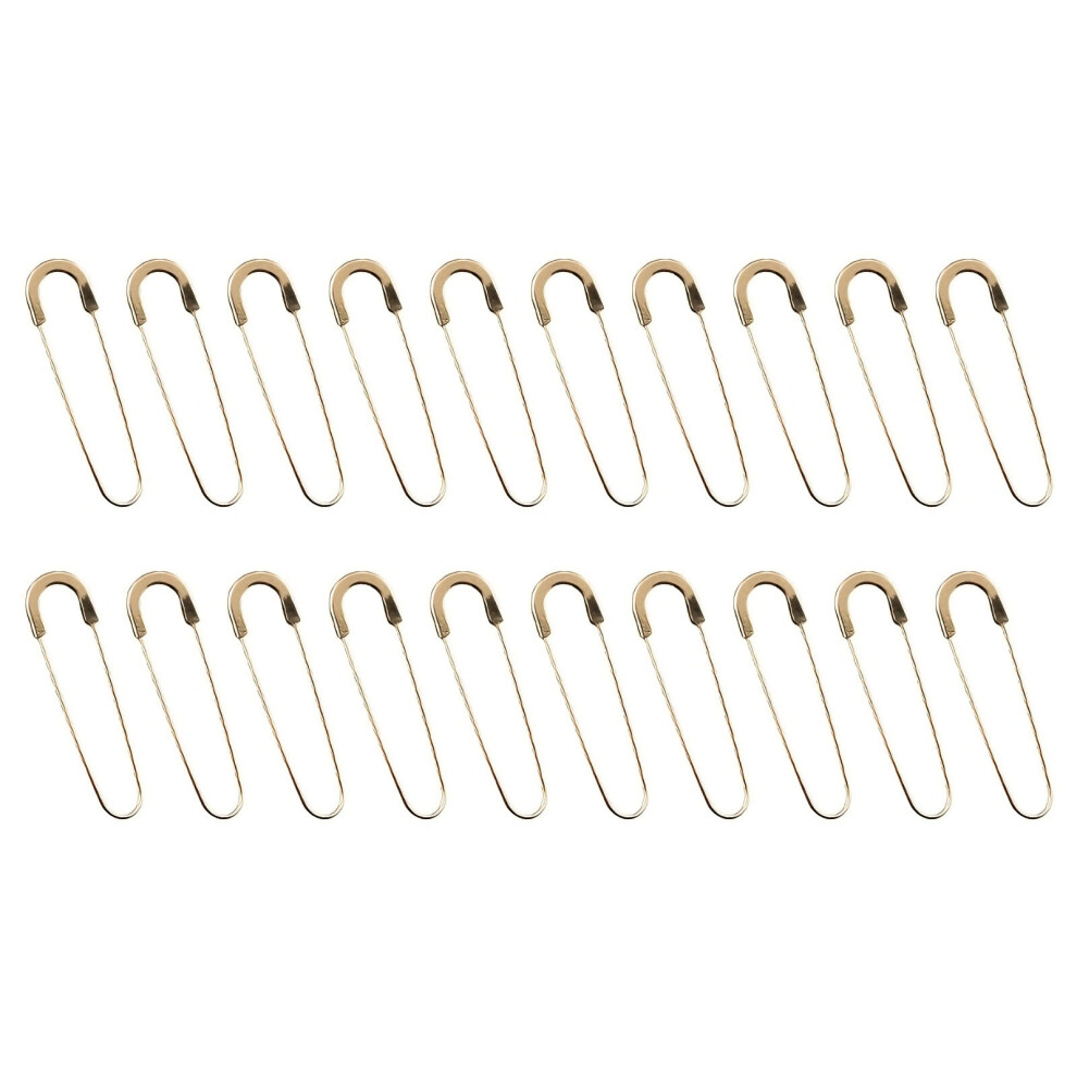 20Pcs Multipurpose Metal Steel Safety Pins U Shaped Pin-Gold 7754004097018