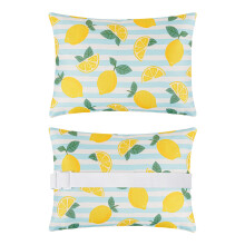 Pack of 2 Waterproof Outdoor Lounge Chair Head Rest-Lemon Dream