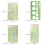 4Pcs Clear Plastic Geometric Stencils Multifunctional Circlular 3