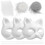 1Ensemble Masques Chat Blancs En Papier Pour Fête Cosplay 1