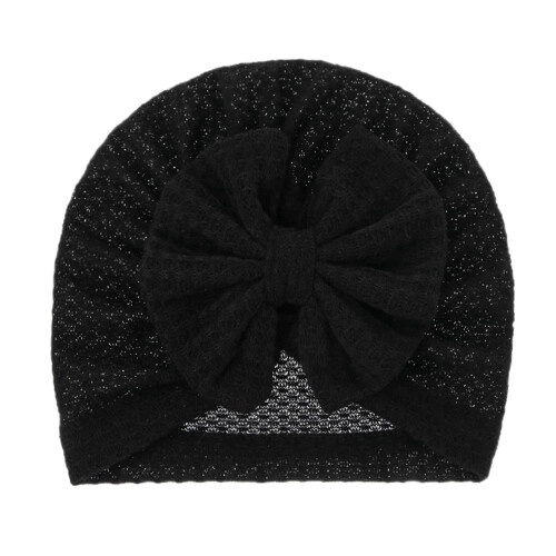 Căciulă turban pentru bebeluși cu fundă florală 1