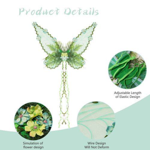 Ailes de papillon elfiques avec sangles réglables 1