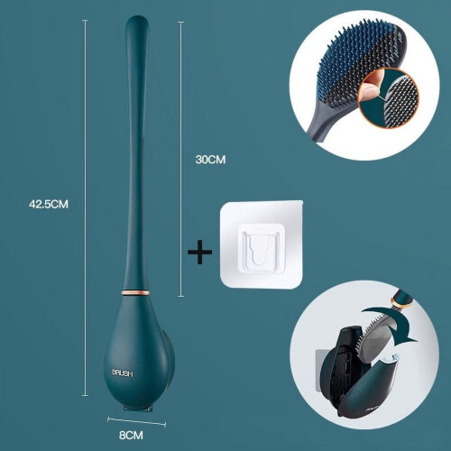 PRETXORVE Modernes WC-Bürstenset mit langem Griff 1