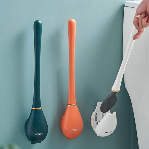 PRETXORVE Modernes WC-Bürstenset mit langem Griff 2