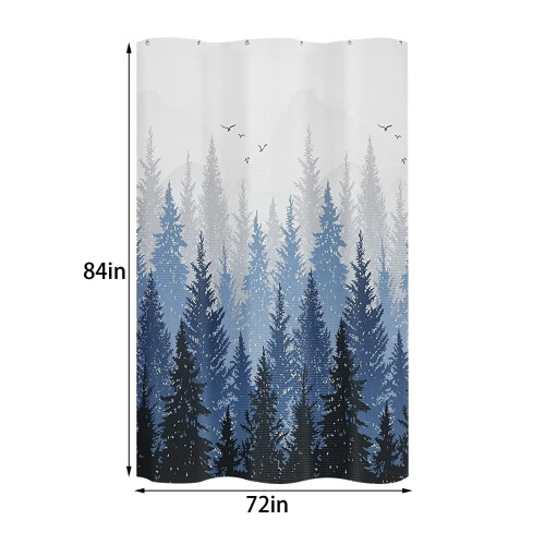 Duschdraperiset Hög Svart Grå Abstrakt 90x180 2