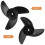 Worgeous heavy-duty plastic propeller for trolling motors 1 3