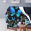 Fleece plaid met vlinderprint, 50" x 60" 2