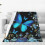 Fleece plaid met vlinderprint, 50" x 60" 5