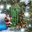 JeashCHAT green acrylic Christmas initial ornaments with 3