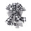 Black and White Plaid Christmas Tree Top Bow 5