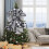 Black and White Plaid Christmas Tree Top Bow 2