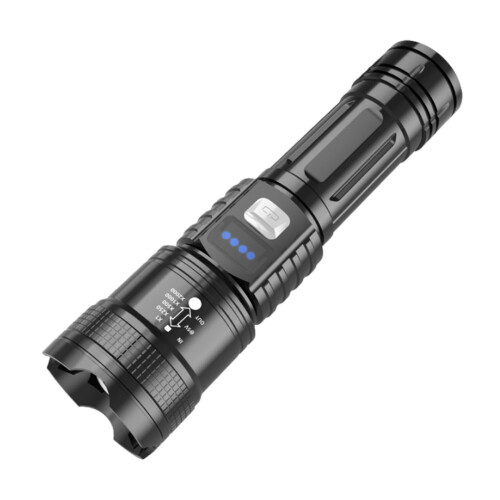 Retractable Flashlight with Power Display P50 1