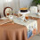 Cotton Linen Table Runner 33 x 91 cm 2