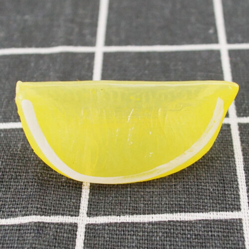 Fette di limone artificiali - Plastica, 5,2 cm, 10 pezzi 1