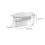 Snackbox snackbricka med lock1-pack 3