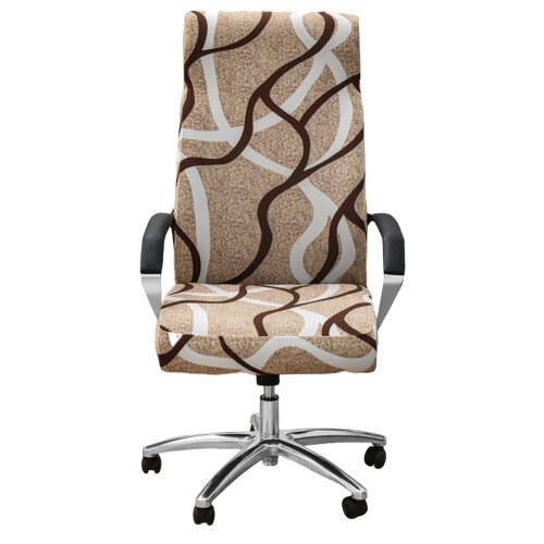 Kontorstolbetræk med lynlås, strækbar polyester-spandex,