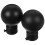 Capete negre pentru bare de perdea de 28 mm (2 buc.) 1