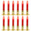 36-pak LED flammeløse lys, røde, 12,5 cm 1