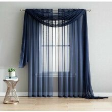 Sheer Voile Window Valance Scarf216in