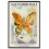 Impressão em tela Salvador Dalí Borboleta Arte 16x24 polegadas Preto 1