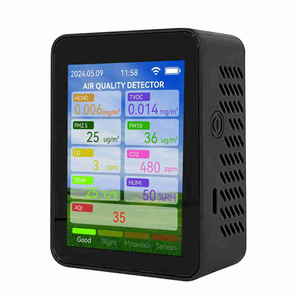 Air Quality Monitor with CO2, PM2.5, Temp & Humidity