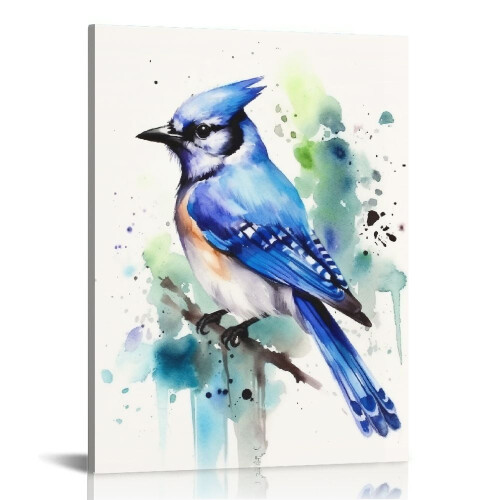 Blue Jay Wall Art Canvas Print | Gallery Wrapped