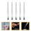 5Pcs Multi-Functional Tweezers Set for Crafts Eyelash & Stamp 7