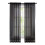 Cortinas de tule transparente com bolso para varão, 2 peças, 40x79 polegadas. 1