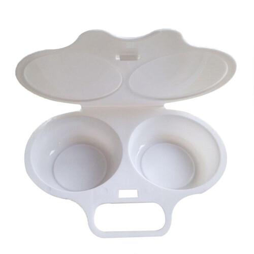 Microwave Egg Poacher Silicone 2-Cavity Set 2