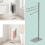 Stainless Steel Towel Rack, 3 Bars, Freestanding 3