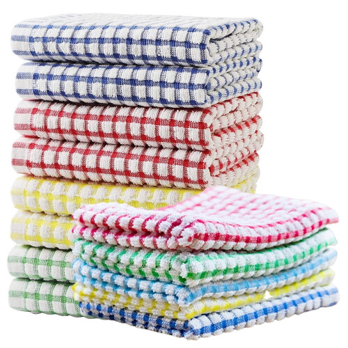 Geschirrtücher aus 100 % Baumwolle, 30 x 30 cm, 12er-Pack 1