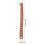 2Pcs Versatile Brown Plastic Chain Strap for Crossbody Bags DIY Use 2