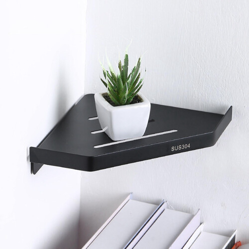 Stainless Steel Corner Shelf for Bathroom Wall 2