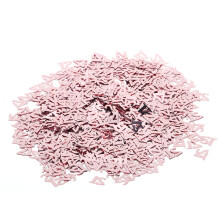 Confettis en papier pailleté double face or rose, écologiques et biodégradables, pour une décoration de table d'anniversaire festive et des