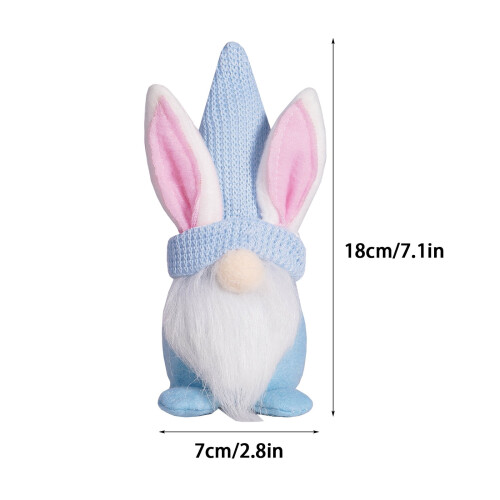 Easter Gnome Decorations Faceless Bunny Ornaments 6 Pack 1