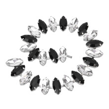 Chaîne de perles et strass à coudre, strass brillants en cristal AAA à coudre avec une fixation solide, strass à coudre pour la création de