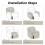 Polyester-Sesselbezug, Schwarz, 1er-Pack 3