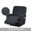 Polyester-Sesselbezug, Schwarz, 1er-Pack 4