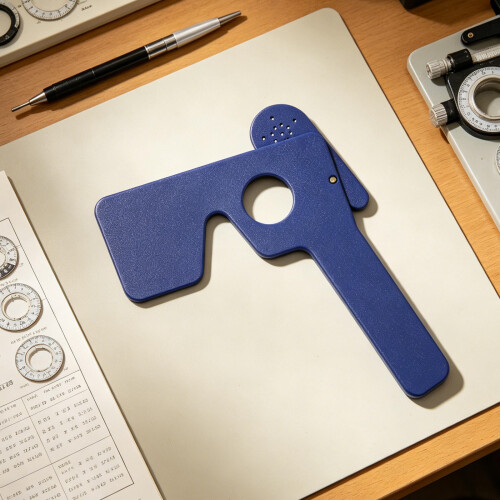 Blue Plastic Eye Occluder for Home Use Multipinhole Vision Test 2