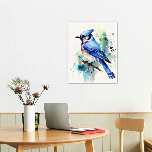 Blue Jay Wall Art Print by Eric Sweet 1