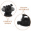 24Pcs Plastic Electric Fence Insulators Black Uv Resistant Post Clips 4